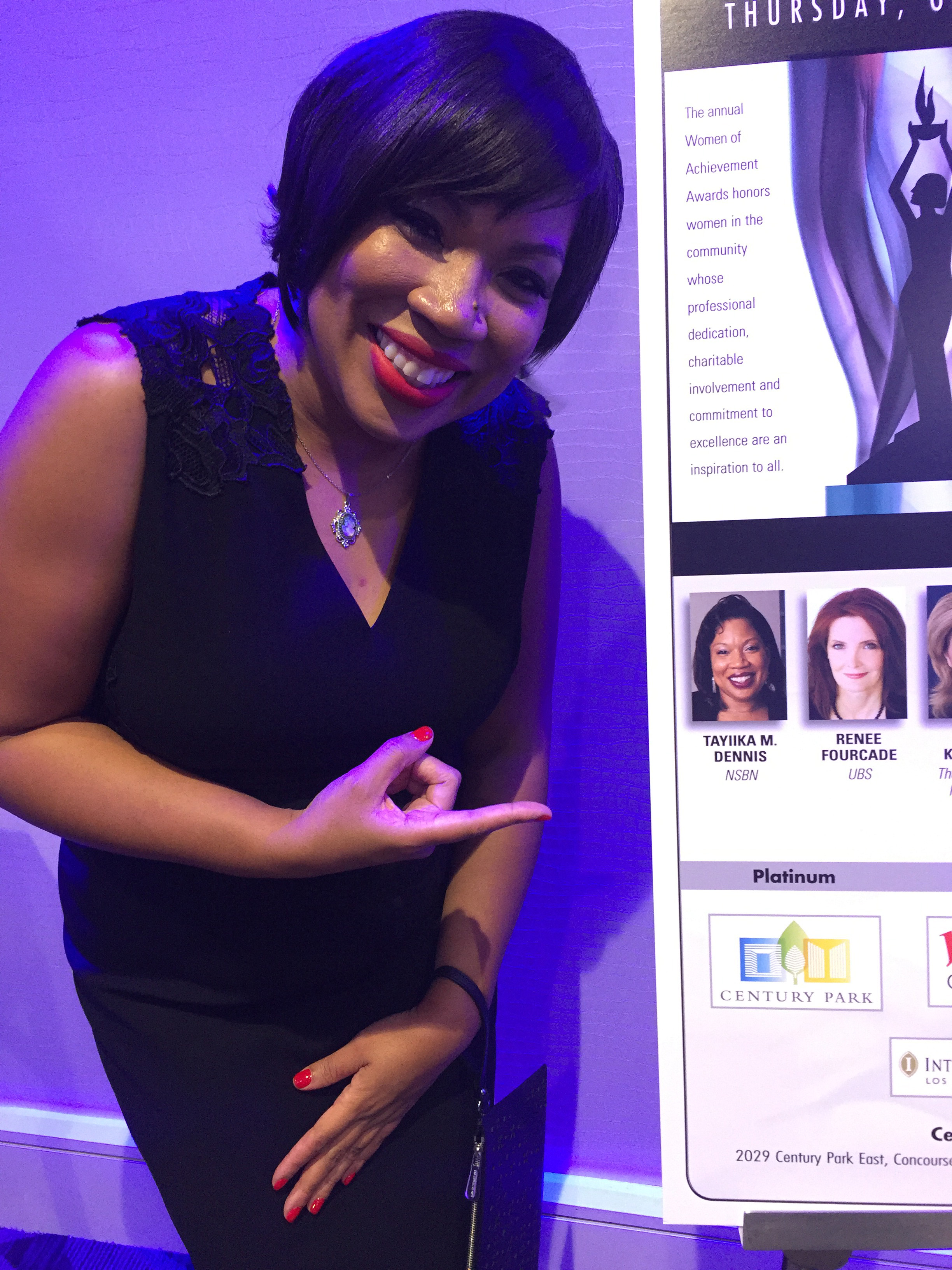 Ty speaking at an event